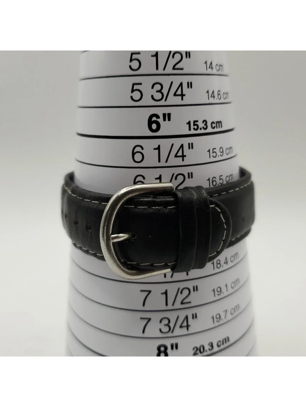 Geo Time Always Ahead Of Time 35mm Quartz New Battery Silver Tone Black Band